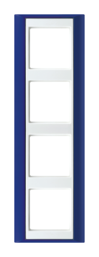 Рамка 4 поста JUNG A PLUS, синий