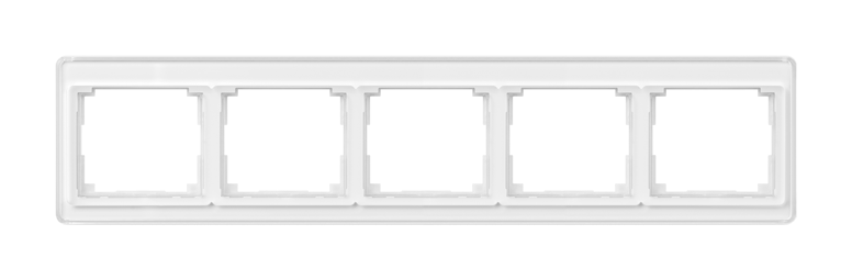 Рамка 5 постов JUNG SL 500, горизонтальная, белый
